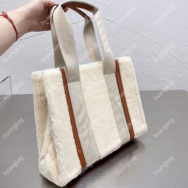 3 Tamanhos Totes Bag Mulheres Bolsas de Ombro Alta Qualidade Crossbody Moda Pochette Tote Pastas de Negócios Patchwork Bolsa de Mão Ecológica Bolsas de Lã Carteira Woody