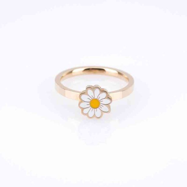 

rings tiktok style daisy ring ins adjustable opening, Silver