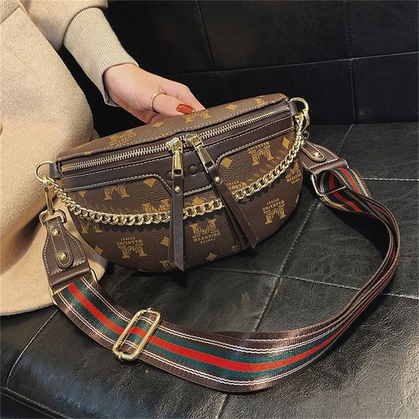 

ins small women's french popular red print chest fashion soft leather one cross carrying backpack 80% off purse sales