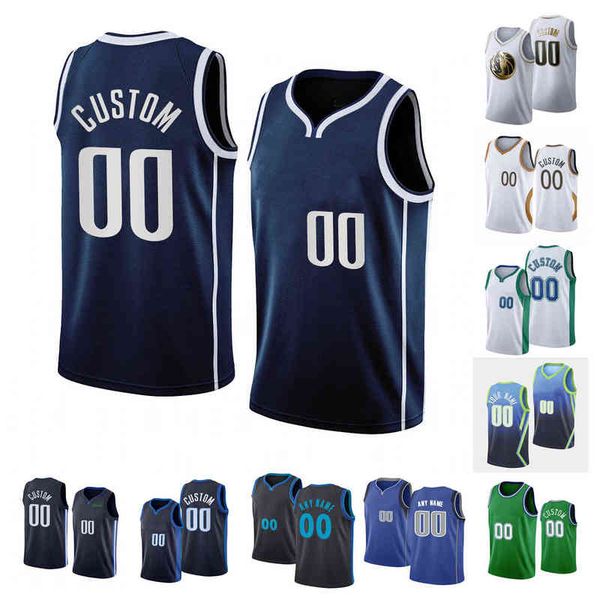 

custom printed 2023 new basketball jerseys luka doncic tim hardaway spencer dinwiddie davis bertans christian wood dwight powell bullock kle, Black