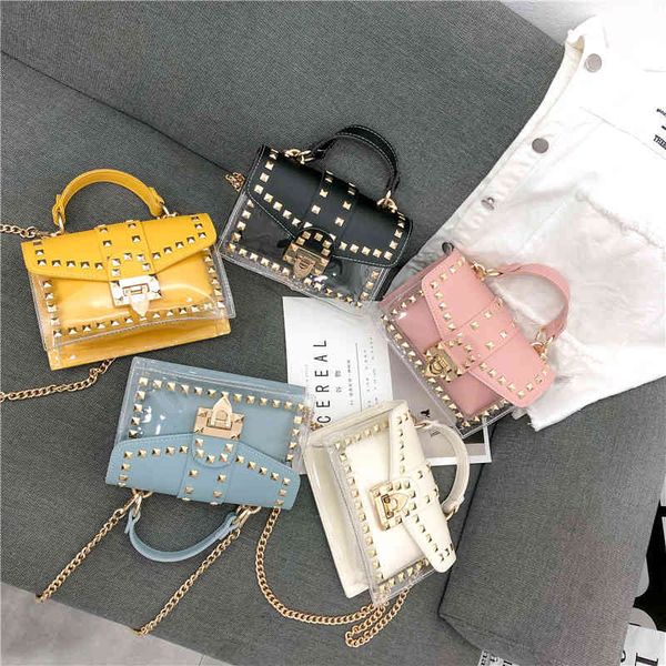 

women's bag 2022 new handbag minibags fashion popular rivet single shoulder messenger chain crossbody shoulder bags