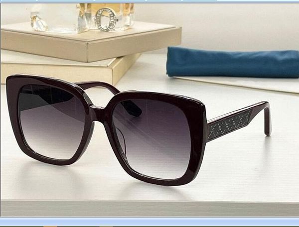

2022 women men sunglasses black width checks plank frame light purple gradient color rectangle big lenses available with box, White;black