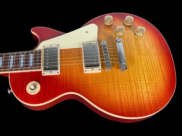 

paul traditional 100th anniversary flame ~ cherry sunburst electric guitar