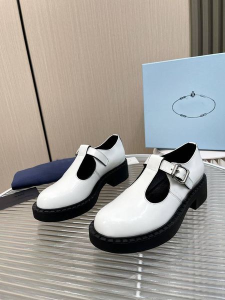 

brand name pradx womens dress oxfords shoes footwear business mary jane patent cowhide bead with open edge size 35-41, Black