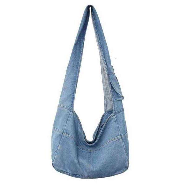 

female personalized luxury women' high-capacity tote denim shoulder bag underarm shell women small