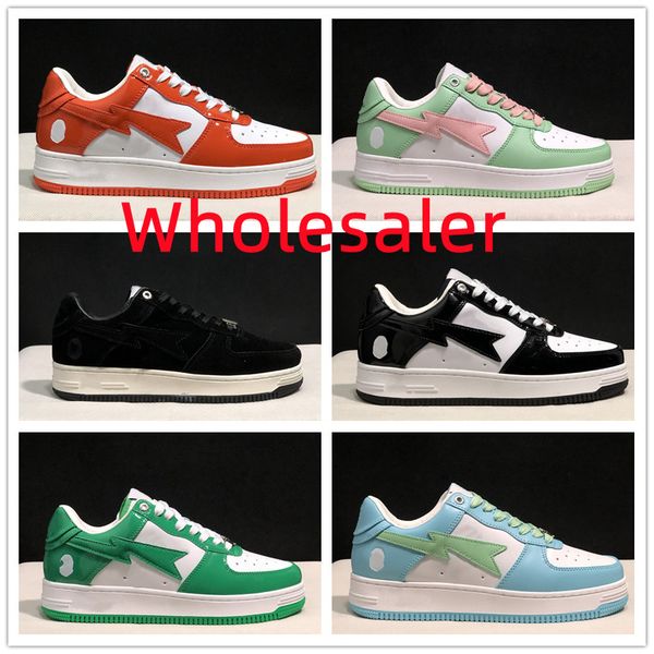 

a bathing aped mens runing shoes abc camo green women sk8 sta sneakers fullstar 80s white black fashion trainers purple pastel pink