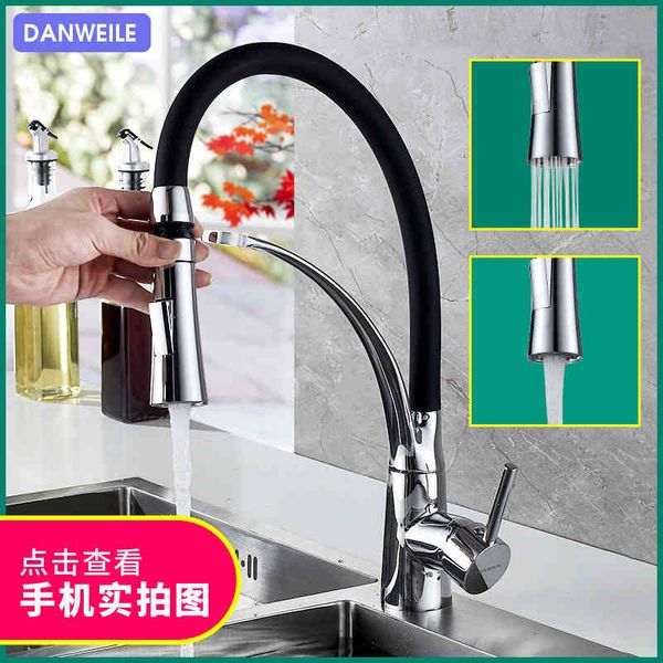 

kitchen faucets commodity can pull hand to hold faucet black household kitchen cold and vegetable washing basin copper faucet ue1y