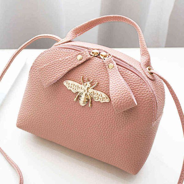 

fashion designer women handbags famous design trend phone messenger crossbody small metal bee sweet lady shoulder bag cute side purse