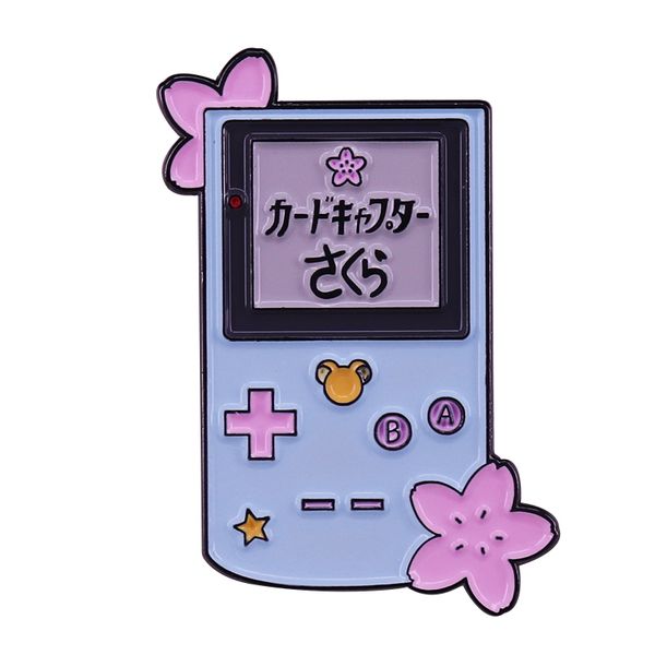 

pretty guardian usagi tsukino japan dmg style portable game system enamel pin, Blue