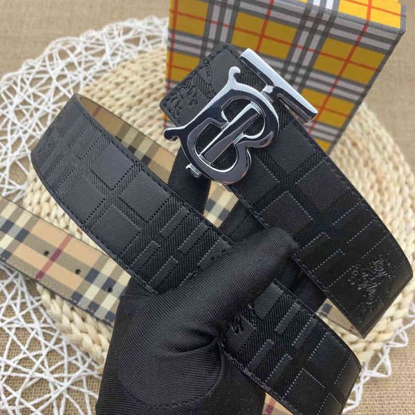 

men's belt gold buckle fashion korean casual versatile youth category, Black;brown