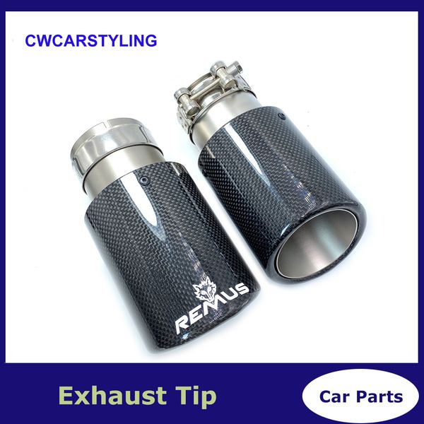 

sandblasting car glossy carbon remus muffler tip exhaust system pipe mufflers exhaust tips for bmw benz audi