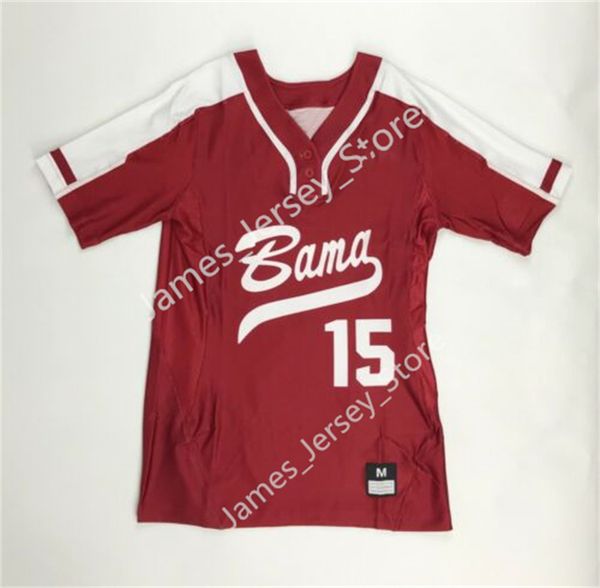 Baseball Custom Alabama Crimson Tide Softball Baseball Jersey 33 MEGAN BLOODWORTH 34 ALLY SHIPMAN 44 LEXI KILFOYL 88 JENNA JOHNSON 14 Montana