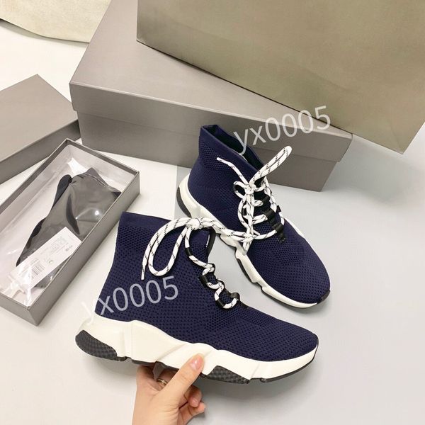 

designer casual shoes platform black men woman trainer runner sneaker sock shoe master embossed lady womens speeds booties paris ly220103