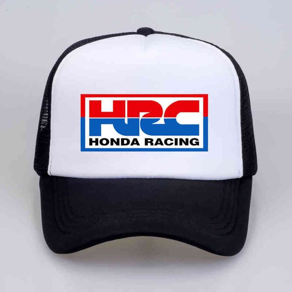 

designer hat ball caps cool trucker hrc honda racing car motorcycle fans summer baseball mesh net hip hop hat for men hwnq, Blue;gray
