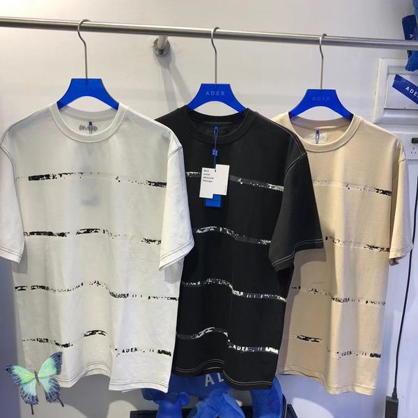 

tape cotton couple ader error 100% cotton t-shirt cx220421, White;black