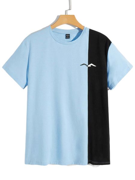 

men cut and sew tee d2ym#, White;black