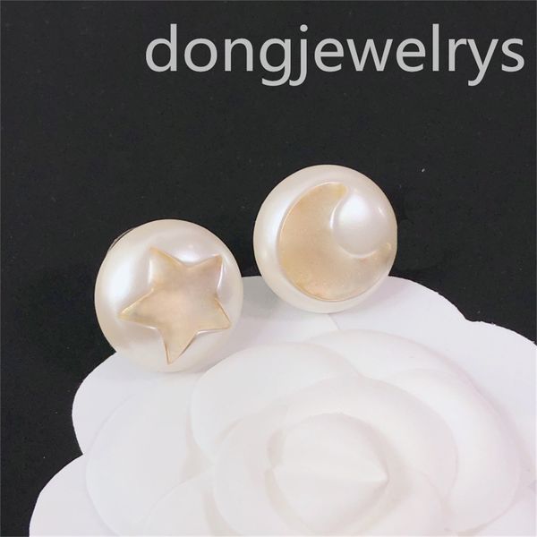 

ear cuff stars luxury earings diamond fashion earrings genuine pearl earring stud charm women hoop huggie cute designer earring dongjewelrys, Golden;silver