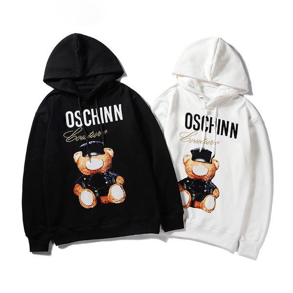 

mens hoodies sweatshirt pullover men women hooded sweatshirts fashion european style autumn and winter couple hoodie, Black
