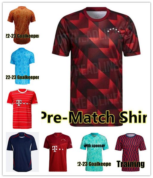 

lewandowski soccer jerseys 22 23 bayerns sane munichs goretzka coman muller davies bayerns kimmich football shirts men + kids kit 2022 2023, Black;yellow
