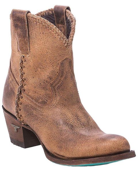 

boots women039s plain jane distressed brown booties round toe7305811, Black