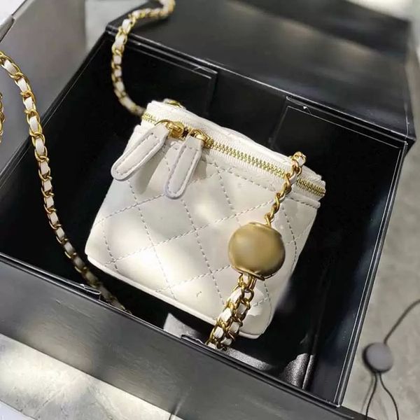 

precious classic handbags cosmetic bags solid color sheepskin crossbody designer bags double zipper mini flap small ball adjuster shoulder b