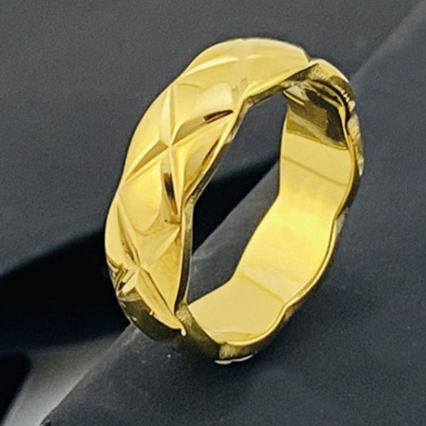 anello in oro ananas da donna in acciaio inossidabile moda coppia stile zircone san valentino regalo di natale per donna Accessori all'ingrosso