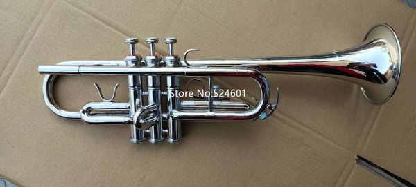 

brand new c tune trumpet sliver plated professional musical instrument with case
