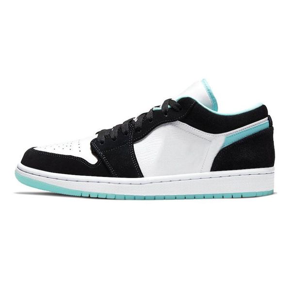 

basketball shoes men women jumpman 1 1s low island green sneakers original