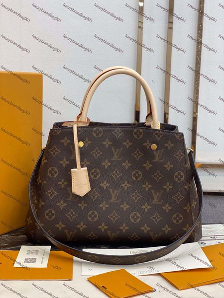 

ggs lvs ysls louiseity viutonity vuttons luxurys montaignes mm bag bb bags embossed leather fashion womens business tote handbag cross body, Red;black