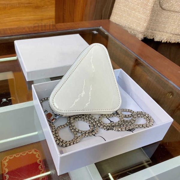 

designer bags handbag women mini triangle chain fashion luxury lady tiny purses crossbody shoulder bags cute change bag designers wallets
