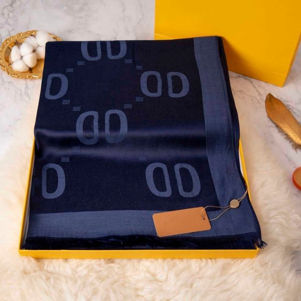 

2021 luxurys scarf thermal shawl thin scarf multicolor long shaw loffice use designers double-sided thickened versatile headband elegant sca, Blue;gray