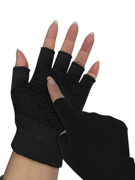 

1pair half-finger non-slip gloves m6fq#, Gray