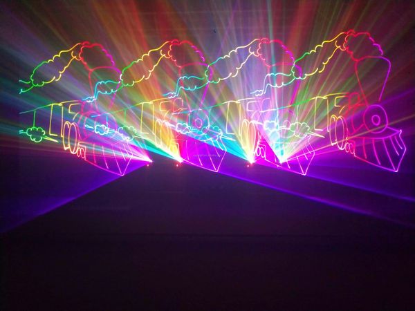 Оптовая светодиодная проектор RGB Laser Lights Show Show