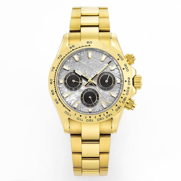 

for watch men 6-needle watches mens stainless steel solid original folding clasp automatic movement sapphire glass super moonlight diall1, Slivery;brown