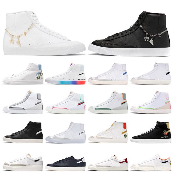 

blazer mid 77 vintage white black men platform shoes women sneakers have a good game lucky charms university blue indigo pomegranate outdoor