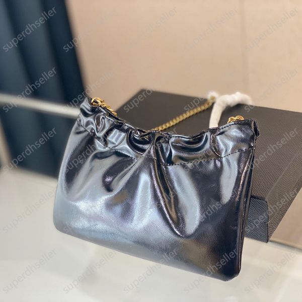 

leather underarm bag chain shoulder bags tote ruched handbag crossbody luxury designer wallet coin purse women handbags party