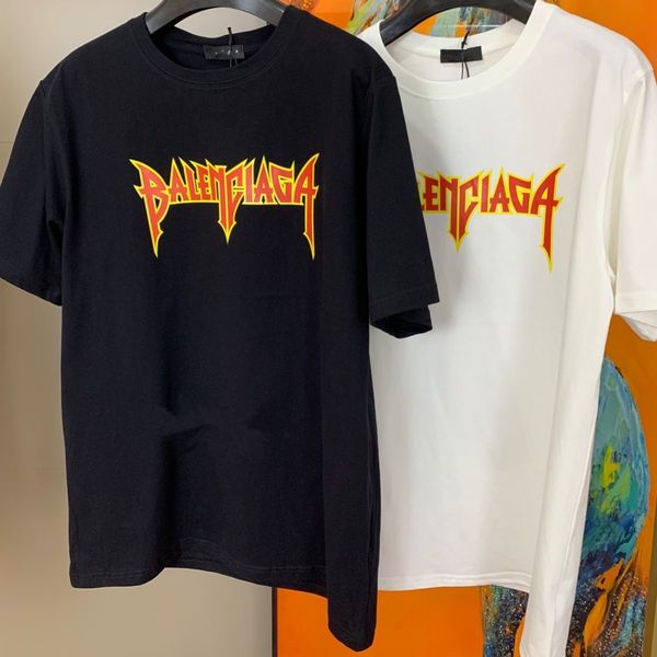 

paris brand new men women t shirt luxury designer short sleeve round neck letter printed pullover 2022 fashion summer casual comfy bb shirt, White