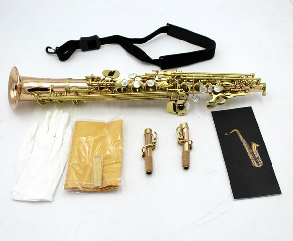 Kupferkorpus J Typ gebogenes Schallstück Sopransaxophon Saxello zum Verkauf