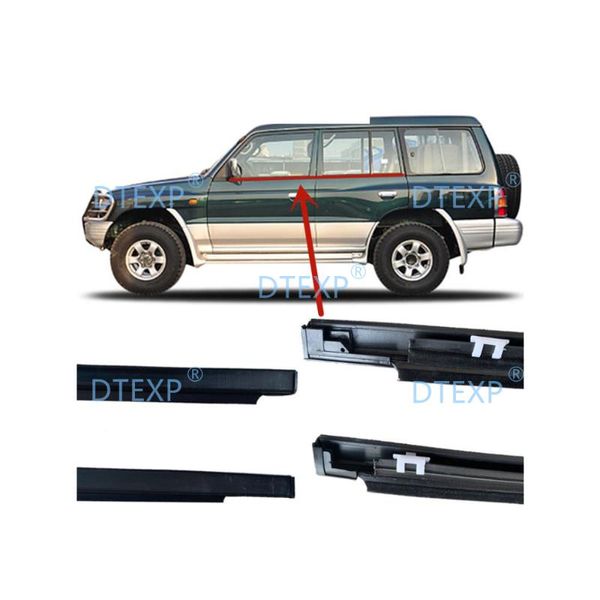 Outro sistema de iluminação 4 peças 1989-1999 Borracha de vidro de janela para pajero 2 º selamento Montero Proteger Interior ou fora 5 Porta