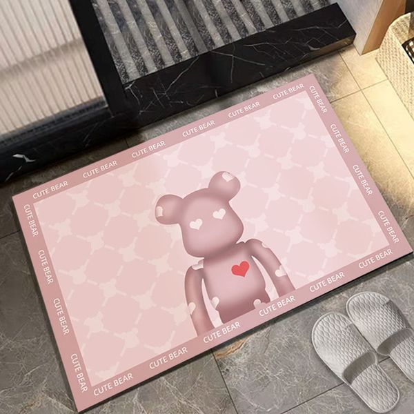 

bath mats foot pad household bathroom absorbent pad carpet toilet non-slip quick-drying diatom mud soft matte texture