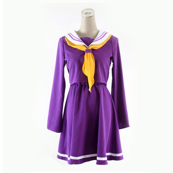 

milky way anime no game no life sailor suit shiro cosplay costume long-sleeved uniform cloth costumes for halloween party, Black