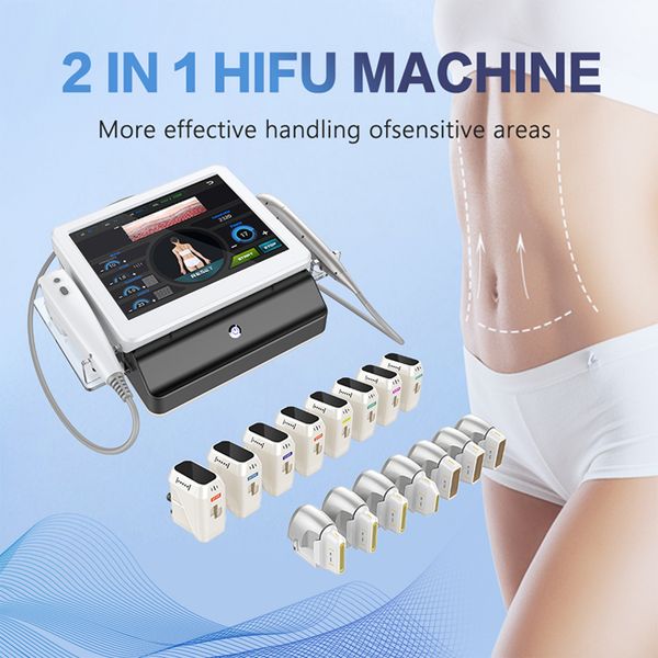 

duo hifu 7d vs 4d smas slimming facial y corporal facelift cartridge procedura mini hifumi face lfiting tight beauty spa machine antes y des