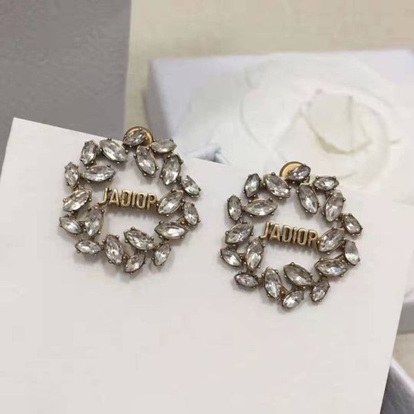 

2022 jewelry accessories new simple female earhook brass earrings, Golden