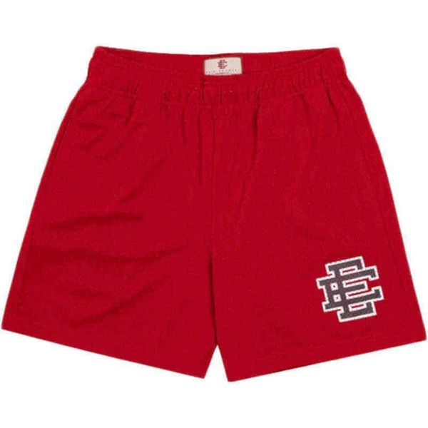

male eric emanuel ee basic shorts red hip hop casual running fitness breathable quick dry summer gyms workout mens mesh classic high street, White;black