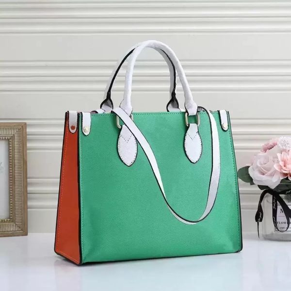 

onthego gm luxurys designers womens bag totes monograms handbags purse ladies casual tote pu leather shoulder bags big wallet handbag telfar