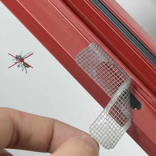 Vorhang 50 Stück Anti-Insekten Fliegenwanzen Tür Fenster Moskitonetz Reparaturband Patch Klebezubehör Homeroom