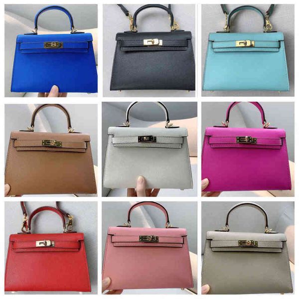 

tote bag 2023 designer bag h ermes kel1y mini leather second generation one shoulder hand no2aphz