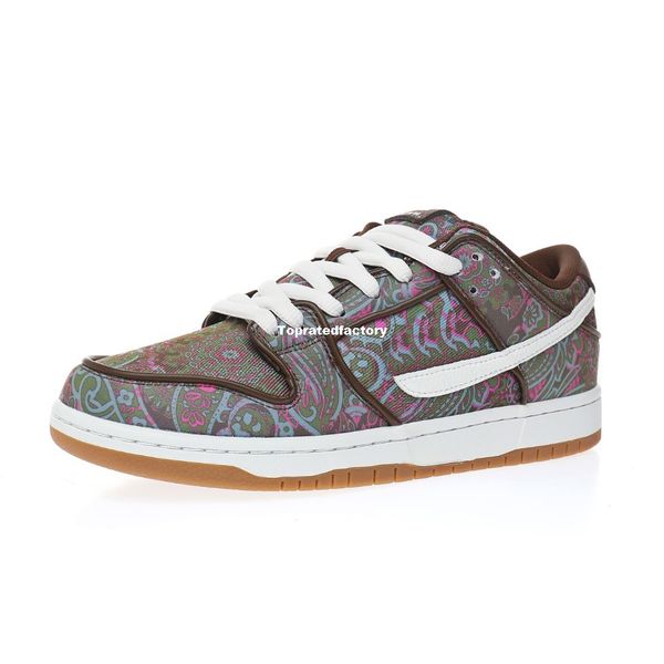 

paisley brown skate shoe for men sneaker mens skates sneakers womens sports shoes women skateboarding dh7534-200, White;red
