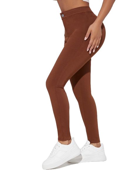 

petite high waist cropped skinny jeans e74c#, Blue