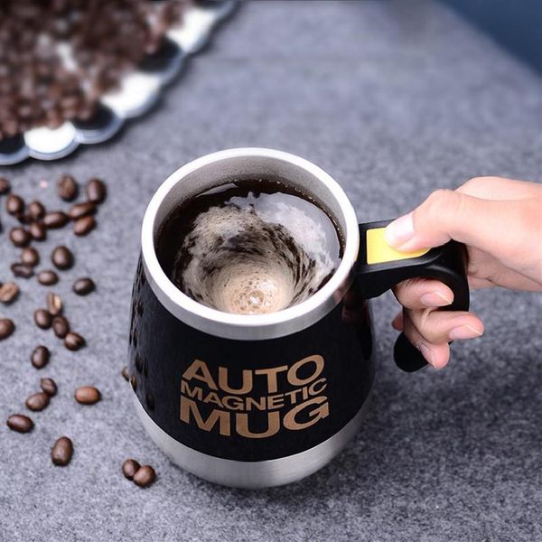 

mugs automatic self stirring magnetic mug usb rechargeable creative stainless steel coffee milk mixing cup blender lazy thermal2297